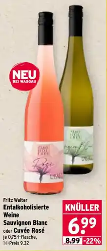 Wasgau Fritz Walter Entalkoholisierte Weine Angebot