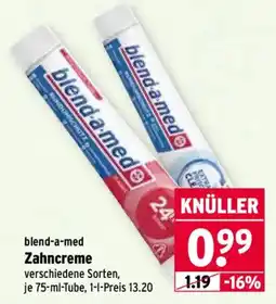 Wasgau blend-a-med Zahncreme Angebot