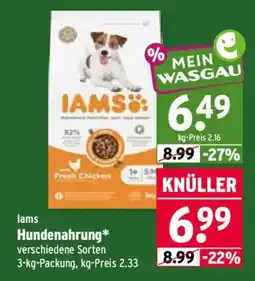 Wasgau IAMS Hundenahrung Angebot