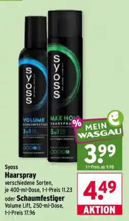 Wasgau Syoss Haarspray Angebot