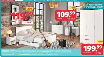 Jugendzimmer „Massimo“ in Weiß Hochglanz
