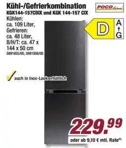 Poco POCO line Kühl-/Gefrierkombination Angebot