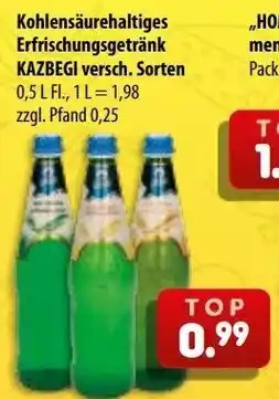 Kohlsäurehaltiges Erfrischungsgetränk KAZBEGI