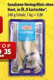 Vici Gesalzene Heringsfilets ohne Haut