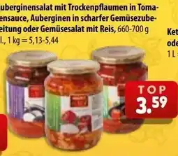 Mix Markt Auberginensalat mit Trockenpflaumen in Tomatensauce Angebot