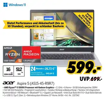 MEDIMAX acer Notebook Aspire 5 | A515-45-R9R7 Angebot