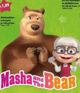 Mix Markt Masha and The Bear Maisknabber-erzeugnis Angebot