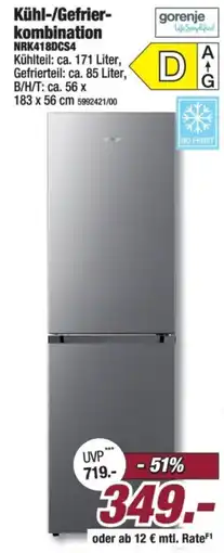 Poco gorenje Kühl-/Gefrier-kombination Angebot