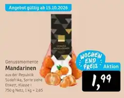 KONSUM Genussmomente Mandarinen Angebot