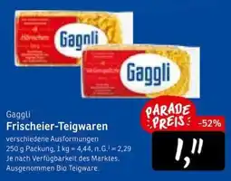 KONSUM Gaggli Frischeier-Teigwaren Angebot