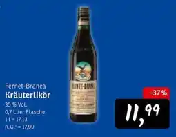 KONSUM Fernet-Branca Kräuterlikör Angebot