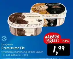 KONSUM Langnese Cremissimo Eis Angebot