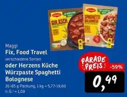 KONSUM Maggi Fix, Food Travel Würzpasta Spaghetti Bolognese Angebot