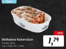 KONSUM Delikatess Kaisersülze Angebot