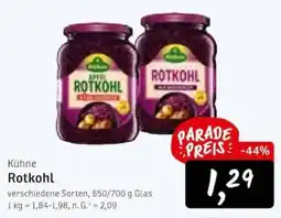KONSUM Kühne Rotkohl Angebot