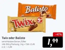 KONSUM Twix oder Balisto Angebot
