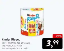 KONSUM kinder Riegel Angebot