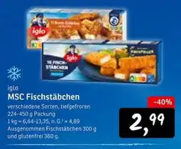 KONSUM iglo MSC Fischstäbchen Angebot