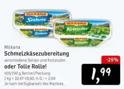 KONSUM Milkana Schmelzkäsezubereitung Angebot