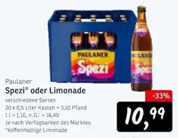 KONSUM Paulaner Spezi* oder Limonade Angebot