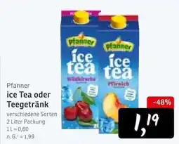 KONSUM Pfanner ice Tea Angebot