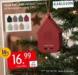 Zurbrüggen Sound Box MINI CUCKOO KARLSSON Angebot