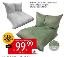 Zurbrüggen Sitzsack „ESTRELLA“ Angebot