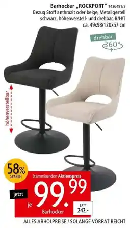 Zurbrüggen Barhocker "ROCKPORT" Angebot