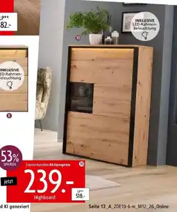 Zurbrüggen Highboard Angebot