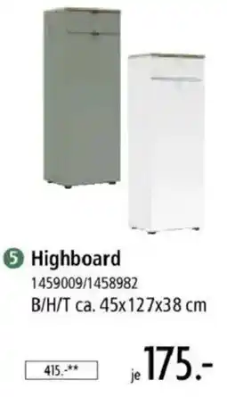Zurbrüggen Highboard Angebot