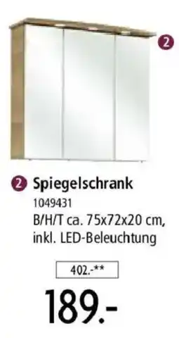 Zurbrüggen Spiegelschrank Angebot