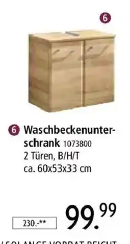 Zurbrüggen Waschbeckenunterschrank Angebot
