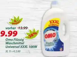 Hepsi-Markt Omo Flüssig Waschmittel Universal XXXL 100W Angebot