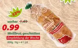 Hepsi-Markt Jacob Brot Weißbrot, geschnitten Angebot