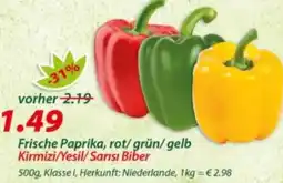 Hepsi-Markt Frische Paprika Angebot