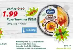 Hepsi-Markt Royal Hummus DEEM Angebot