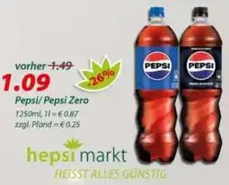 Hepsi-Markt Pepsi/Pepsi Zero Angebot