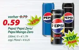 Hepsi-Markt Pepsi/ Pepsi Zero/ Pepsi Mango Zero Angebot