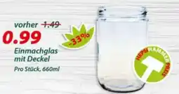 Hepsi-Markt Einmachglas mit Deckel Angebot