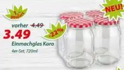 Hepsi-Markt Einmachglas Karo Angebot