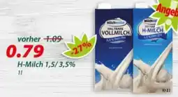 Hepsi-Markt Milchwoke H-Milch Angebot