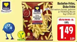Edeka Backofen-Frites, Dicke Fritte Angebot