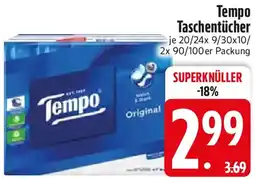Edeka Tempo Taschentücher Angebot