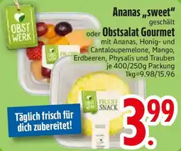 Edeka Ananas „sweet" oder Obstsalat Gourmet Angebot