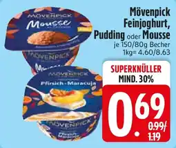 Edeka Mövenpick Feinjoghurt, Pudding oder Mousse Angebot
