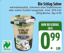 Edeka Bio-Schlag-Sahne Angebot