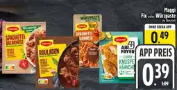 Edeka Maggi Fix oder Würzpaste Angebot