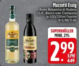 Edeka Mazzetti Essig Angebot