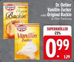 Edeka Dr. Oetker Vanillin-Zucker oder Original Backin Angebot