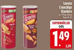 Edeka Lorenz Crunchips Stackers Angebot